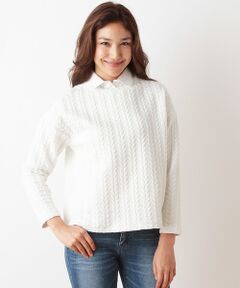 <a href=http://www.selectsquare.com/shop-women/ships?sale_yn=1><font color=red><b>SHIPSのセールアイテム一覧はこちら</b></font></a><br><br>取り外し可能な襟を付けたトップスは、第二ボタンまであるリアルにシャツを着ているかの様なデザイン。<br>程良い着丈が、ボトムを選ばずに気軽に合わせられるのもポイントです。<BR><br><br>※末永く愛用頂く為に、アテンションタグ・洗濯ネームを必ずご確認の上、着用又はお取り扱い下さい。 <BR><br>