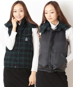 SHIPS / シップス ダウンジャケット・ベスト | FIDELITY:リバーシブル ブラックウォッチダウンベスト◆