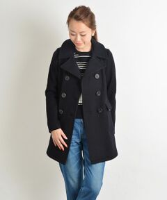 FIDELITY: ロング Pコート NAVY