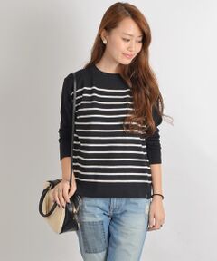 SHIPS / シップス ニット・セーター | 14G ウールテンジク ソリッド/ボーダー プルオーバー