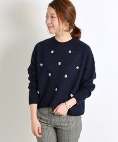 SHIPS / シップス ニット・セーター | アンゴラビジュープルオーバー