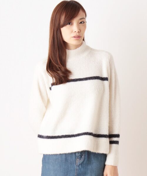 SHIPS / シップス ニット・セーター | ブロックラインニット | 詳細2