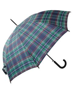 DERBYの傘。チェック柄がさり気ないコーディネートのポイントに◎<br><br>※一点一点柄の出方が異なります。<br><br><b><洋傘　ご使用上の注意></b><br>・製品には尖った部分があります。常に周囲の安全を確認し、開閉時は傘を上に向けてください。<br>・手元や骨、または傘の先端が壊れたまま使用しないでください。<br>・ステッキがわりに使用したり、振り回したり投げたりしないでくさい。<br>・強風の時は、破損の恐れがありますので使用しないでください。<br>・使用後は陰干しをしてじゅうぶんに乾燥させてください。<br>※末永く愛用頂く為に、アテンションタグ・洗濯ネームを必ずご確認の上、着用又はお取り扱い下さい。 