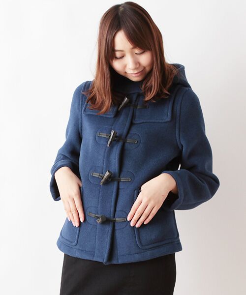 ダッフルコートLONDON TRADITION ships short duffle coat