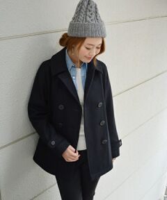 FIDELITY: Pコート(ｎavy)◆