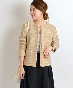 SHIPS / シップス ノーカラージャケット | MAPEL　ノーカラージャケット◆