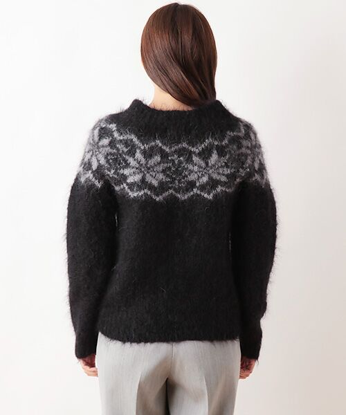 SHIPS for women / シップスウィメン ニット・セーター | HARLEY:MOHAIR NORDIC C/N PO | 詳細1