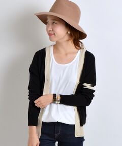 SHIPS / シップス カーディガン・ボレロ | ラインVネックカーデ