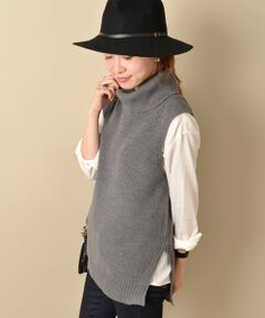 SHIPS / シップス ベスト | 【InRed 11月号掲載】 アゼ タートルネックニットベスト