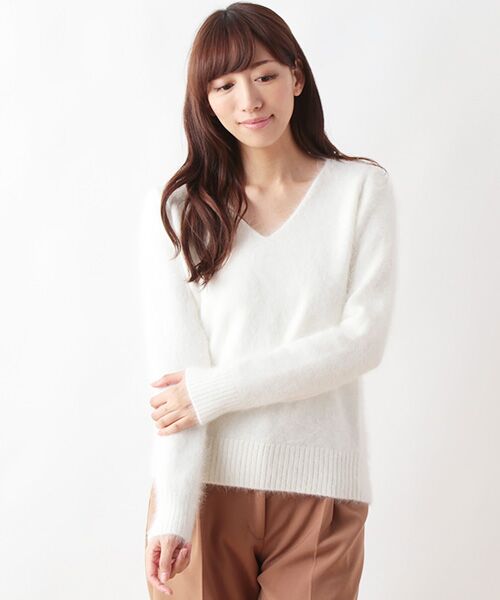 SHIPS / シップス ニット・セーター | アンゴラ ナイロン プルオーバー | 詳細2