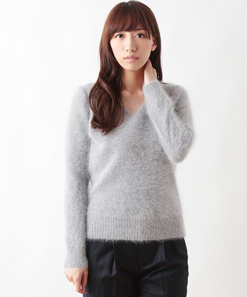 SHIPS / シップス ニット・セーター | アンゴラ ナイロン プルオーバー | 詳細4