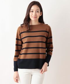 SHIPS / シップス ニット・セーター | ミラノリブボーダープルオーバー