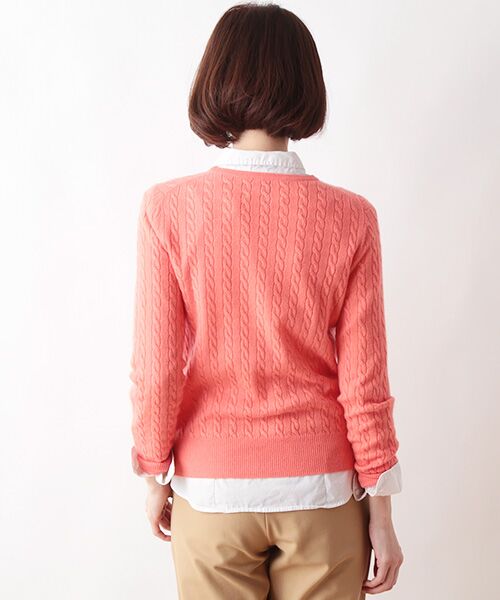 SHIPS / シップス ニット・セーター | カシミヤケーブルプルオーバー | 詳細1