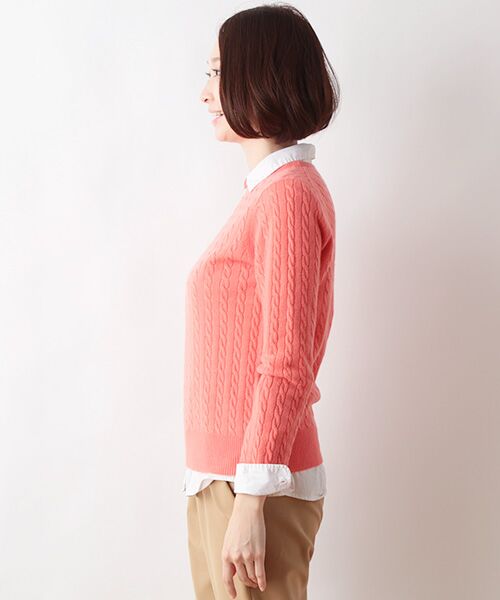 SHIPS / シップス ニット・セーター | カシミヤケーブルプルオーバー | 詳細2