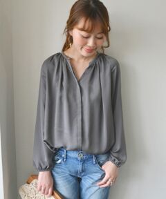 SHIPS / シップス シャツ・ブラウス | ギャザーブラウス-0238