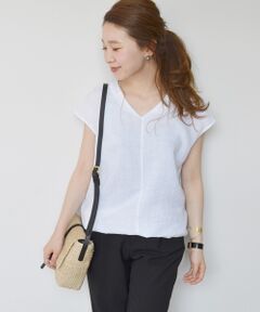 SHIPS / シップス シャツ・ブラウス | C+ for SHIPS:リネンフロントタックブラウス ホワイト