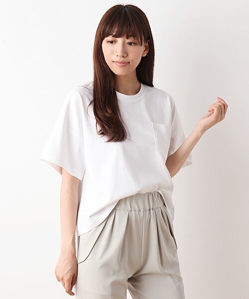 SHIPS for women / シップスウィメン カットソー | WCO:BIG PKT TEE | 詳細4