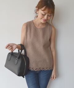 SHIPS / シップス シャツ・ブラウス | レースコンビリブニットプルオーバー