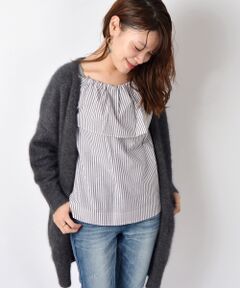 <a href=http://www.selectsquare.com/shop-women/ships?sale_yn=1><font color=red><b>SHIPSのセールアイテム一覧はこちら</b></font></a><br><br>今年らしいオフショルダーのブラウス。<br>ストライプ柄が爽やかで大人な印象です。<br><br><br>※末永く愛用頂く為に、アテンションタグ・洗濯ネームを必ずご確認の上、着用又はお取り扱い下さい。