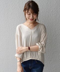 SHIPS / シップス シャツ・ブラウス | バックリボンフロントゴムブラウス