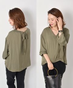 SHIPS / シップス シャツ・ブラウス | バックリボンフロントゴムブラウス