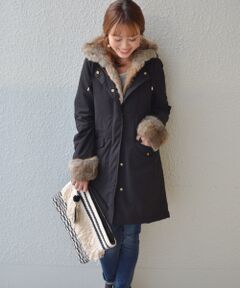 SHIPS / シップス その他アウター | 【WEB限定】ラビットファーモッズコート◇