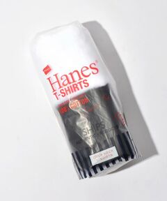 Hanes×SHIPS:コットンTEE白黒（2枚組）◇