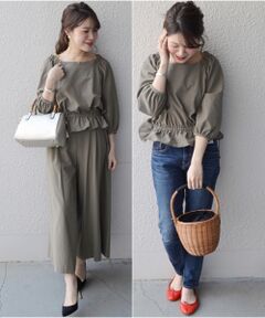 SHIPS / シップス サロペット・オールインワン | 【WEB限定】ジョーゼットセットアップ◇