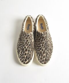 KEDS：SHIPS別注レオパードMAIN SAIL?スリッポン◆