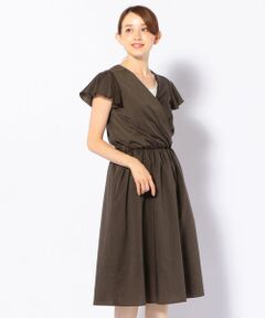 SHIPS / シップス ミニ丈・ひざ丈ワンピース | カシュクールワンピース