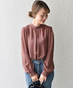 SHIPS / シップス シャツ・ブラウス | 小紋プリントブラウス