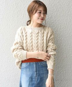 SHIPS / シップス ニット・セーター | ワイドケーブルニット◆