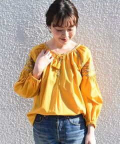 SHIPS / シップス シャツ・ブラウス | エンブロイダリークロスプルオーバー◇