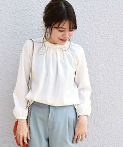 SHIPS / シップス シャツ・ブラウス | 〈手洗い可能〉ギャザーハイネックブラウス◇