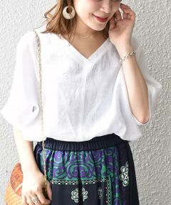 SHIPS / シップス シャツ・ブラウス | リネン2WAYドルマン◆