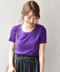 SHIPS / シップス カットソー | リブクルーネックTee