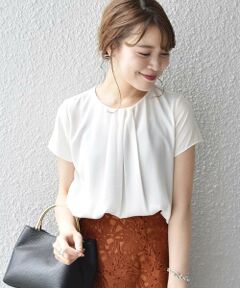 SHIPS / シップス シャツ・ブラウス | フロントギャザーショートスリーブブラウス