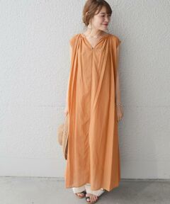 SHIPS / シップス ロング・マキシ丈ワンピース | ノースリーブワンピース