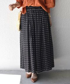 SHIPS for women / シップスウィメン ロング・マキシ丈スカート | PrimaryNavyLabel:ドットプリントスカート