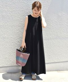 SHIPS / シップス ロング・マキシ丈ワンピース | ノースリーブロングワンピース