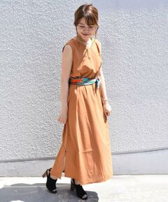 SHIPS / シップス ロング・マキシ丈ワンピース | ノースリーブロングワンピース