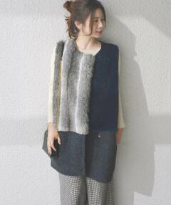 SHIPS for women / シップスウィメン ベスト | 《予約》ADAWAS:【SHIPS別注】エコファーベスト◆