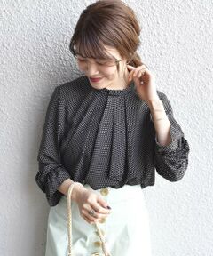 SHIPS for women / シップスウィメン シャツ・ブラウス | 《予約》【手洗い可能】小紋プリントブラウス◆