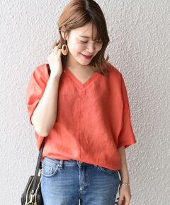 SHIPS for women / シップスウィメン シャツ・ブラウス | リネン2WAYドルマン◇