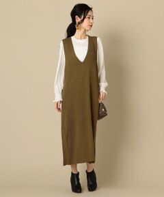 SHIPS / シップス ロング・マキシ丈ワンピース | PrimaryNavyLabel:ノースリーブＶネックワンピース