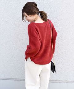 SHIPS / シップス ニット・セーター | ヘアリークルーネックプルオーバー◇