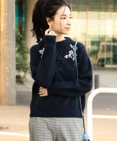 SHIPS / シップス ニット・セーター | ボートネックビジュープルオーバー◇