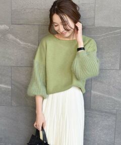 SHIPS / シップス ニット・セーター | TORRAZZO DONNA:アームアンゴラニットプルオーバー◇