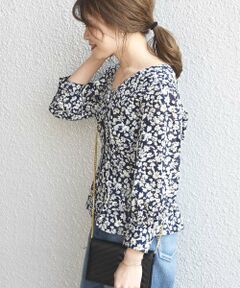 SHIPS / シップス シャツ・ブラウス | フラワージャカードタックブラウス◇
