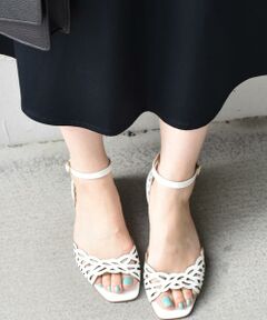 SHIPS / シップス サンダル | Stephanie:カットワークストラップサンダル◇